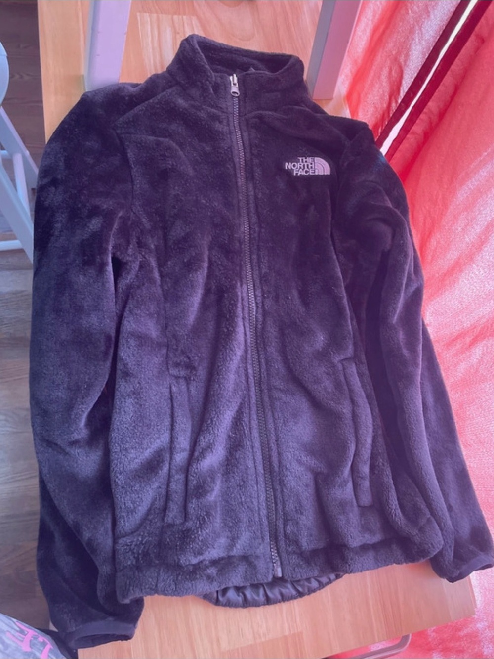 The North Face Kids Black Plush Full-Zip Puffer Jacket